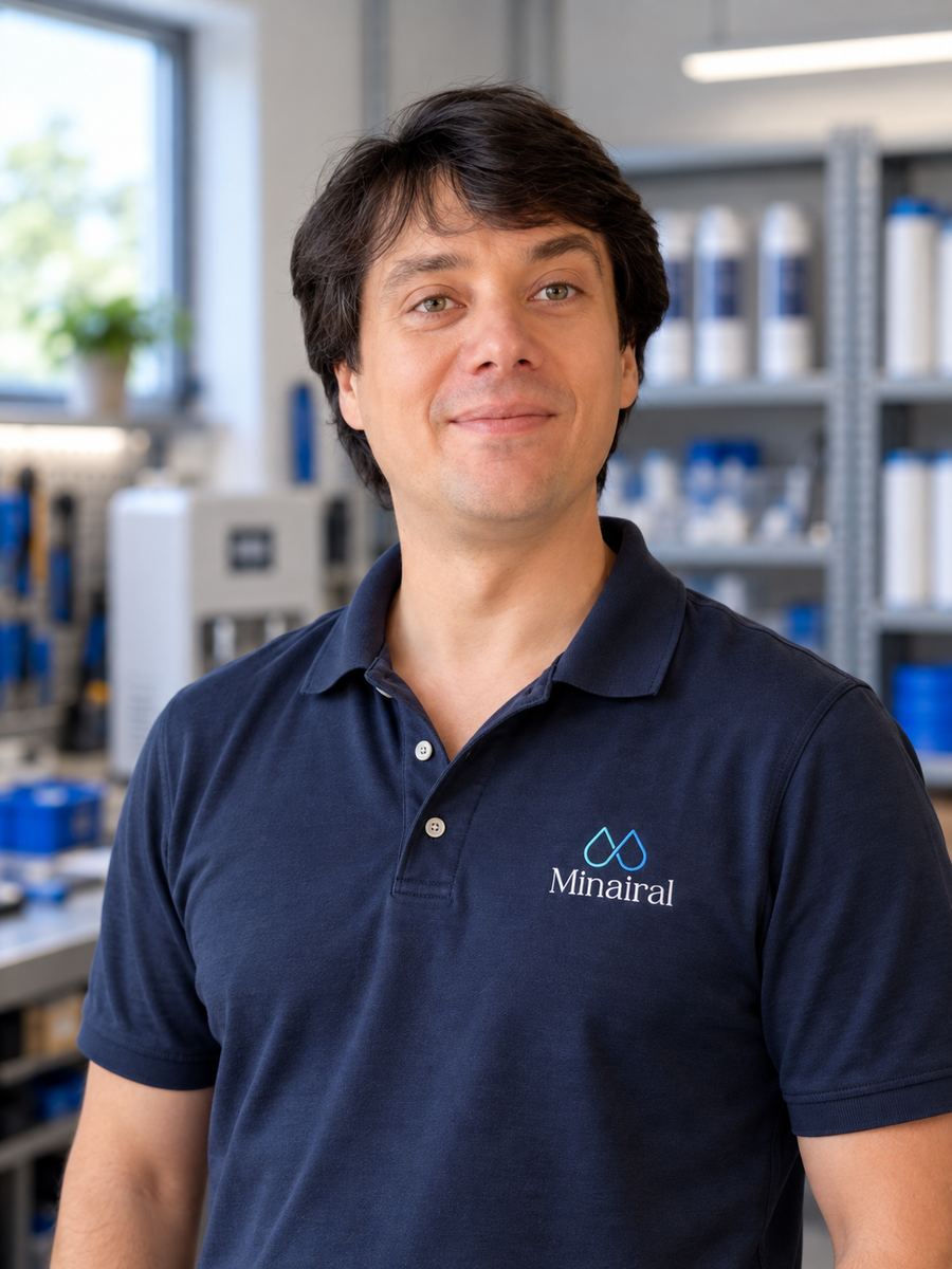 Portrait of Nicolas Guy, founder and CEO of Minairal